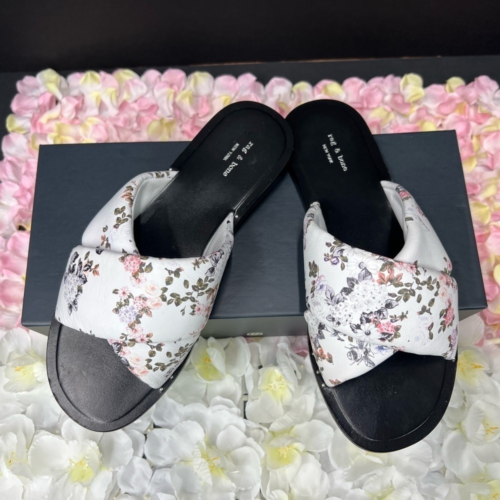 Rag & Bone Floral Slide Sandals size 36 US 5.5 - 6 - Picture 6 of 7